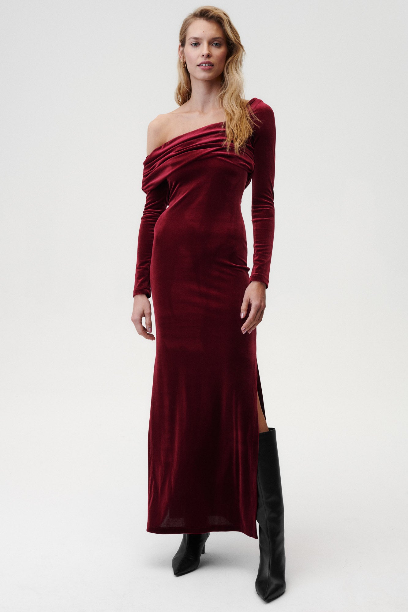 Femme Fatale Dress Burgundy – Undress Code EUR