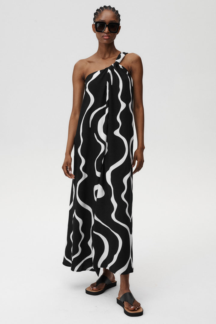 Theia Dress Tide Print - Undress Code EUR