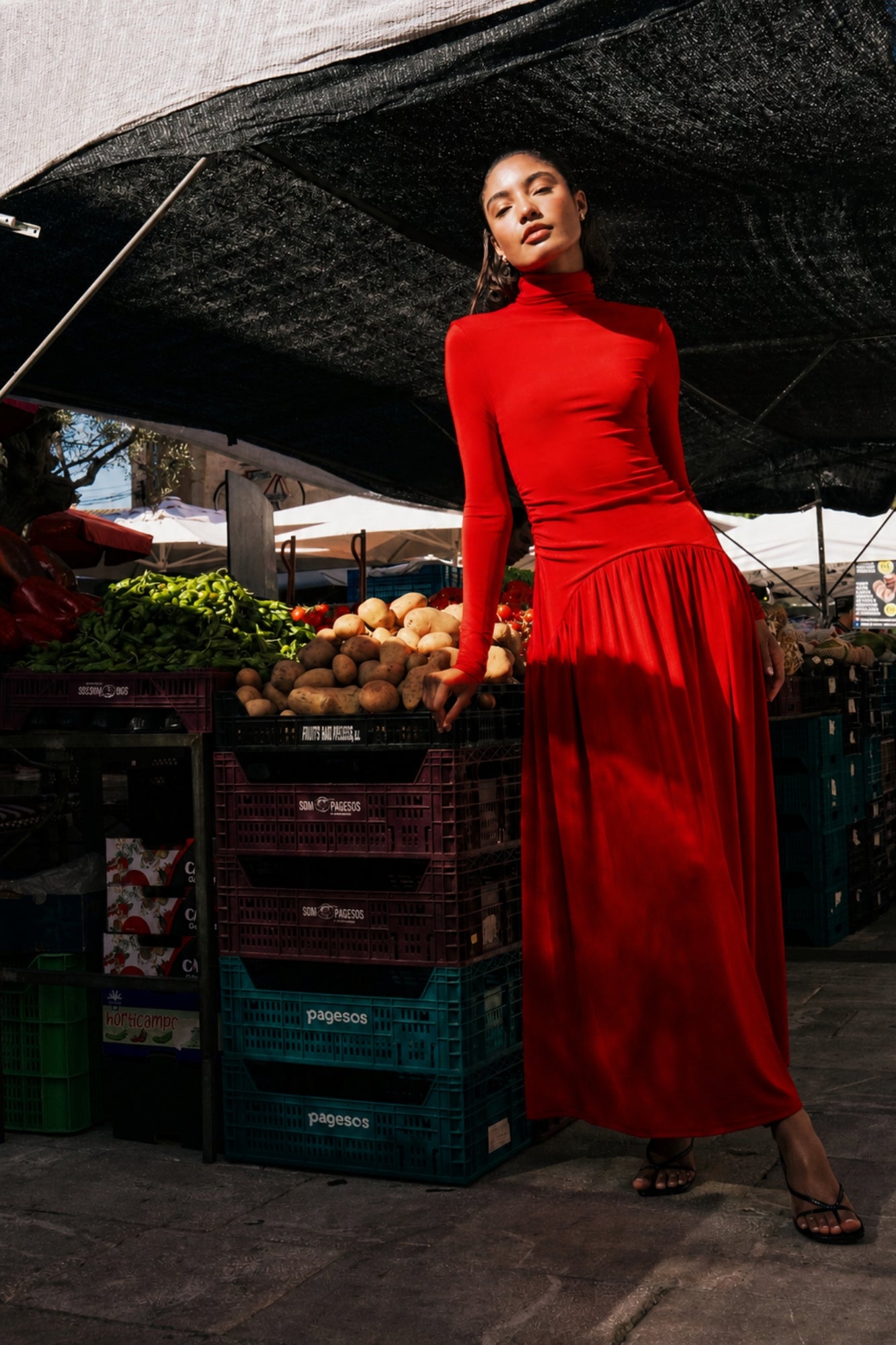 Berry Night Dress Red – Undress Code EUR