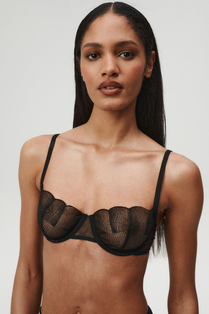 Moon Shell Bra Black - Undress Code EUR