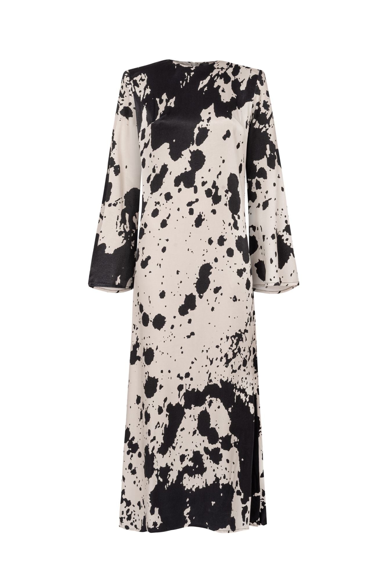 paloma dress black and white PALOMA- Gingham Plaid Black & Ivory button front spaghetti strap Midi Dress -spaghetti straps, pockets and side slits L main image 1